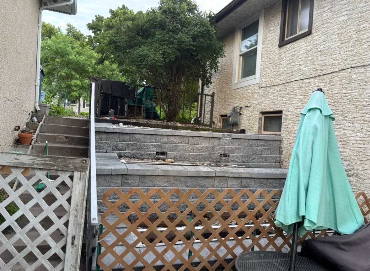 Revamping Retaining Walls and Shrub Cleanup