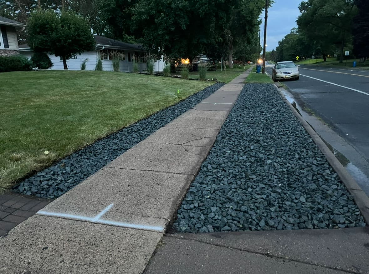Rock and Mulch Transformation in Bloomington