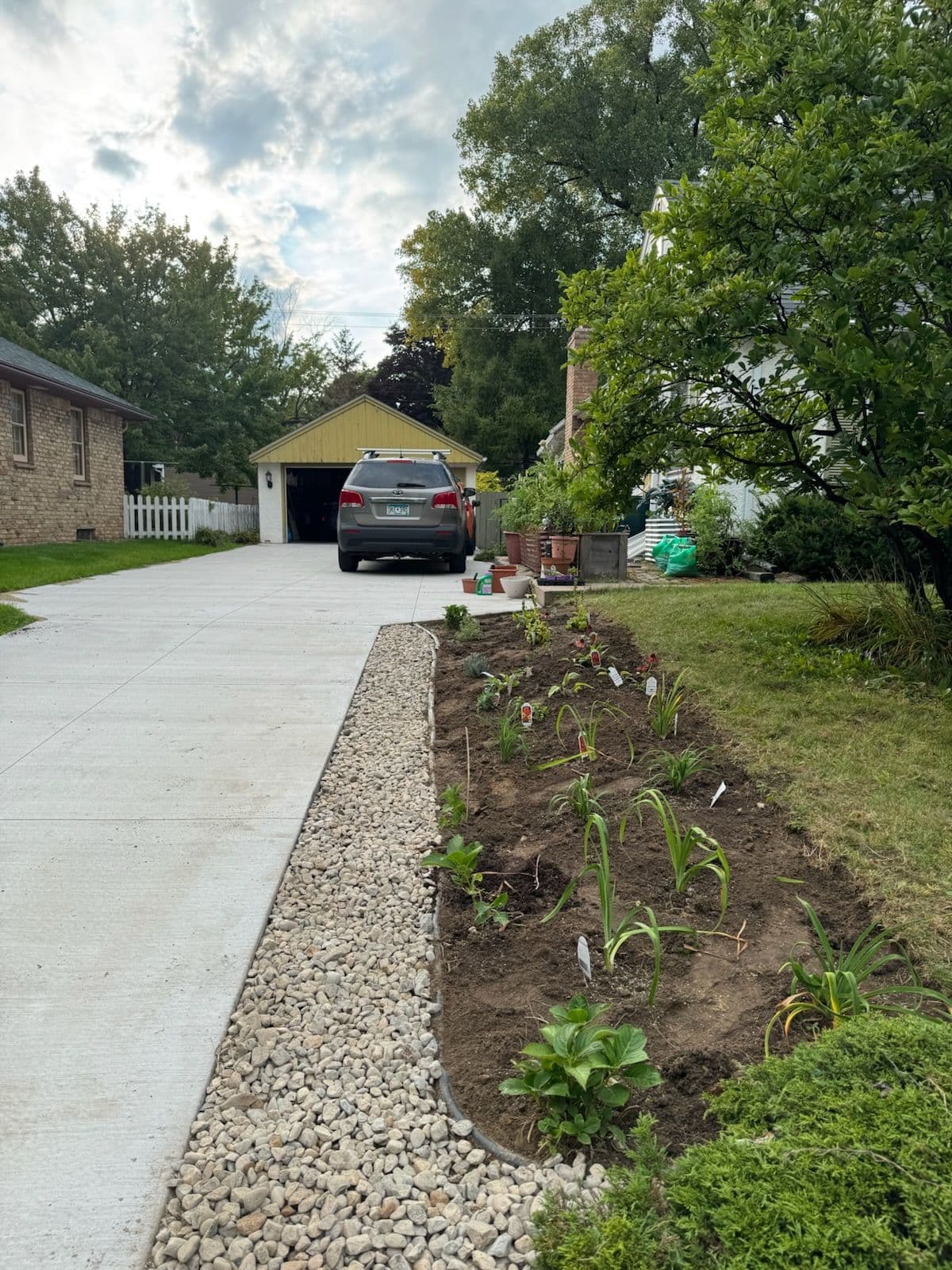 Driveway Landscaping Makeover