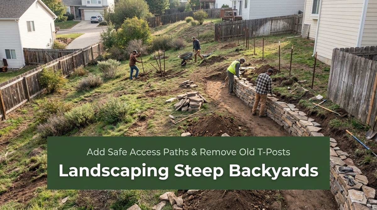 Landscaping Steep Backyards for Safe Garden Access image